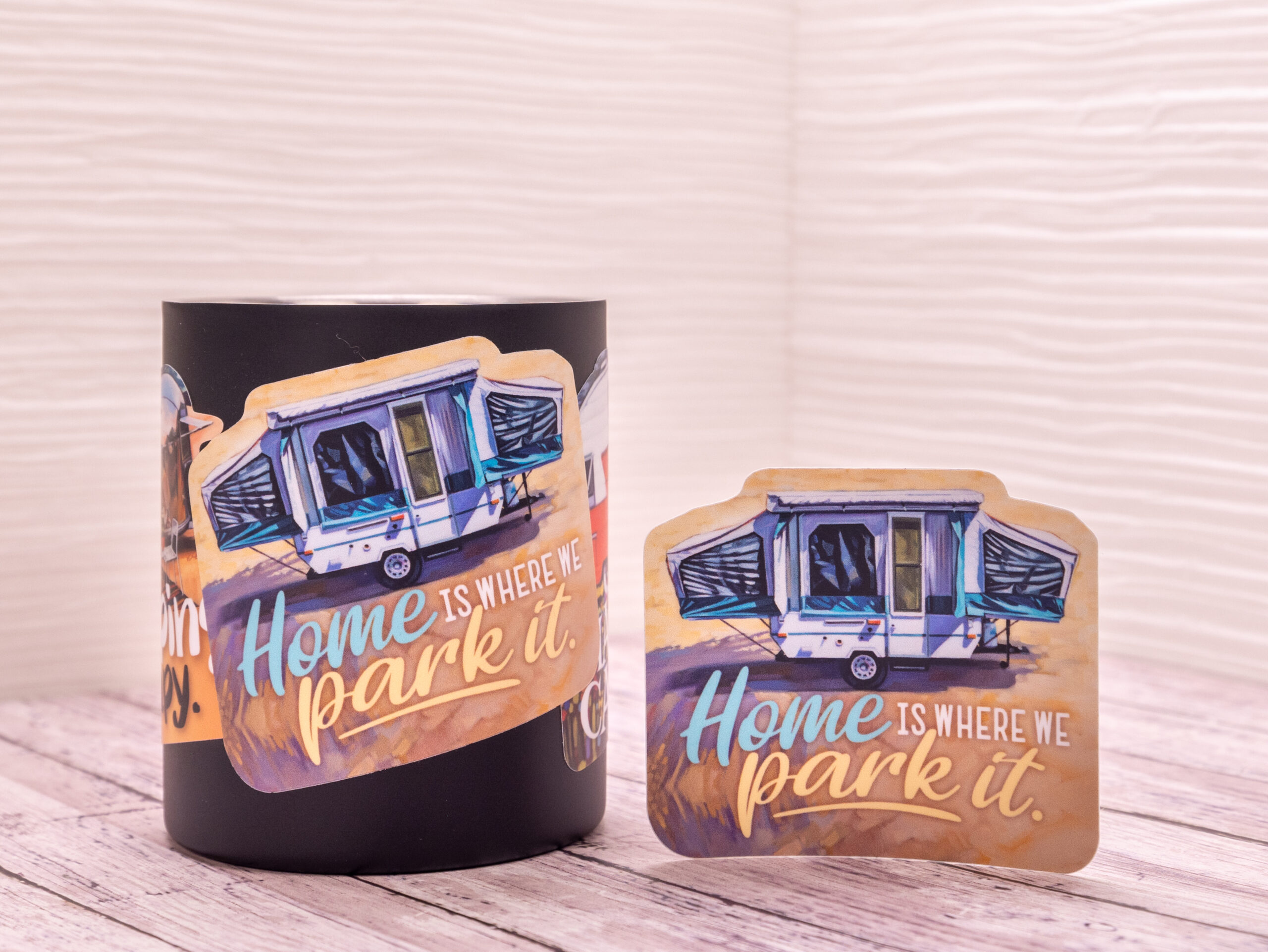 Home is Where We Park It Sticker | Popup Trailer | 2022 Print