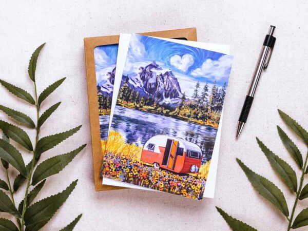 Mountain West Teardrop Trailer Boxed Postcards