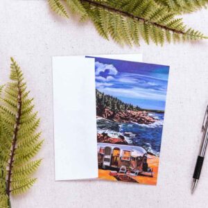 Rocky Shores Notecard and envelope