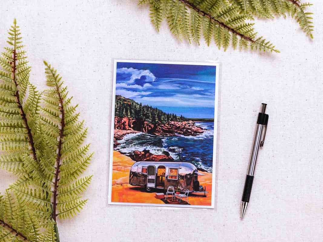 Rocky Shores Single Notecard