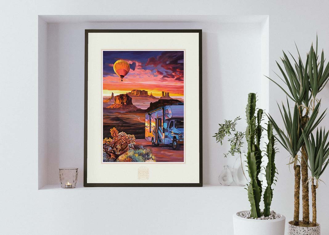 Monument Valley Print framed