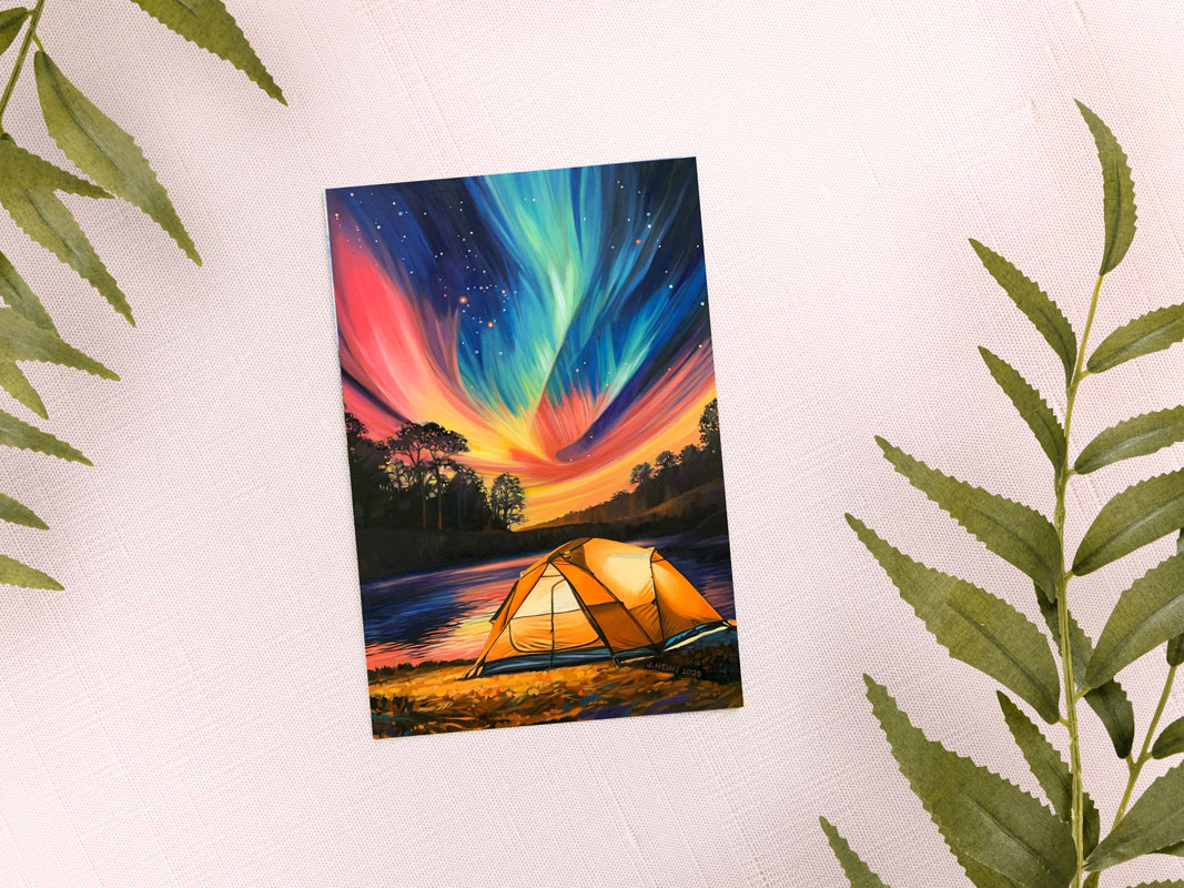 2025 Print "Beneath the Stars" postcard