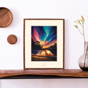 2025 "Beneath the Stars" Poster print in a frame on a stylish table